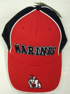 Oarsman U.S. Marines Bulldog Hat (Black/Red, Adjustable) Golf Cap NEW Oarsman U.S. Marines Bulldog Hat (Black/Red, Adjustable) Golf Cap NEW