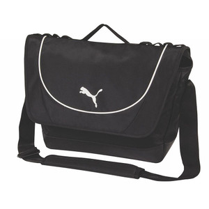 Puma Formation Messenger Bag (Black/White, 13.5" x 5" x 13") NEW