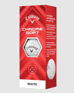 Callaway Chrome Soft Golf Balls (White, 3pk) 1 Sleeve 2024 NEW Callaway Chrome Soft Golf Balls (White, 3pk) 1 Sleeve 2024 NEW