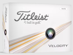 Titleist Velocity Golf Balls (White, 12pk) 1 Dozen 2024 NEW