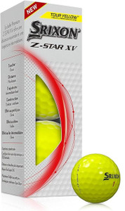 Srixon Z-Star XV Golf Balls (Tour Yellow, Spinskin, 3pk) 1 Sleeve 2023 NEW Srixon Z-Star XV Golf Balls (Tour Yellow, Spinskin, 3pk) 1 Sleeve 2023 NEW
