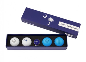 Volvik Vivid South Carolina Golf Balls (White/Blue, 4pk) Gift Set NEW Volvik Vivid South Carolina Golf Balls (White/Blue, 4pk) Gift Set NEW
