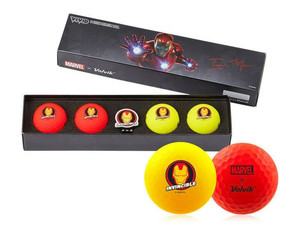 Volvik Vivid Marvel X Golf Balls (Iron Man, 4pk) Invincible Gift Set NEW Volvik Vivid Marvel X Golf Balls (Iron Man, 4pk) Invincible Gift Set NEW