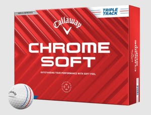 Callaway Chrome Soft Triple Track Golf Balls (White, 12pk) 1dz 2024 NEW Callaway Chrome Soft Triple Track Golf Balls (White, 12pk) 1dz 2024 NEW