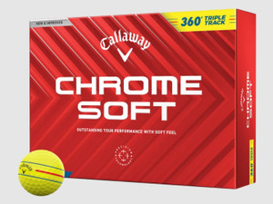 Callaway Chrome Soft Triple Track 360 Golf Balls (Yellow, 12pk) 1dz 2024 NEW Callaway Chrome Soft Triple Track 360 Golf Balls (Yellow, 12pk) 1dz 2024 NEW