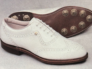 Footjoy Classics Golf Shoes (White/Brown, 10.5C) Vintage NEW Footjoy Classics Golf Shoes (White/Brown, 10.5C) Vintage NEW