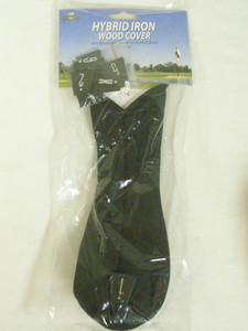 On Course Hybrid Iron Headcover Black (Rescue Golf Club Cover) NEW On Course Hybrid Iron Headcover Black (Rescue Golf Club Cover) NEW