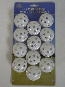 On Course Perforated Practice Golf Balls (12pk) Plastic Golf Ball NEW On Course Perforated Practice Golf Balls (12pk) Plastic Golf Ball NEW