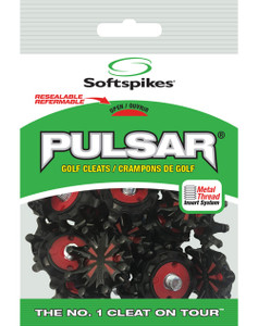 Soft Spikes Pulsar Golf Cleats (Black/Red, Standard) 22 Cleats NEW Soft Spikes Pulsar Golf Cleats (Black/Red, Standard) 22 Cleats NEW