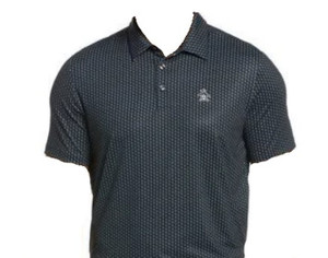 Original Penguin Polo Shirt (All-Over Pete Print, Caviar, Large) NEW Original Penguin Polo Shirt (All-Over Pete Print, Caviar, Large) NEW