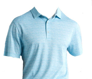 Bermuda Sands Short Sleeve Polo Shirt (Ryan, Amalfi Blue, Large) Golf NEW Bermuda Sands Short Sleeve Polo Shirt (Ryan, Amalfi Blue, Large) Golf NEW