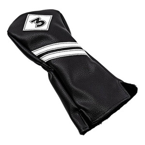 JEF World of Golf Vintage Fairway Wood Headcover (Black, 3) NEW JEF World of Golf Vintage Fairway Wood Headcover (Black, 3) NEW