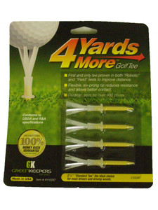 4 More Yards Golf Tees (4pk, 2 3/4" Yellow) GreenKeepers NEW 4 More Yards Golf Tees (4pk, 2 3/4" Yellow) GreenKeepers NEW