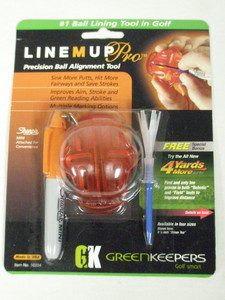 GreenKeepers Line M Up Pro Alignment Tool (Orange) Free Tee NEW