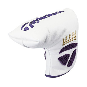 Taylor Made "The Crown" Blade Putter Headcover (White/Gold) Golf 2024 NEW Taylor Made "The Crown" Blade Putter Headcover (White/Gold) Golf 2024 NEW