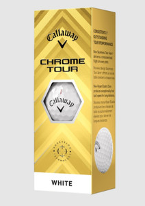 Callaway Chrome Tour Golf Balls (White, 3pk) 1 Sleeve 2024 NEW Callaway Chrome Tour Golf Balls (White, 3pk) 1 Sleeve 2024 NEW