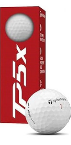 Taylor Made TP5x Golf Balls (White, 3pk) 1 Sleeve 2024  NEW