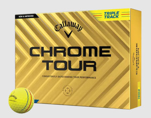 Callaway Chrome Tour Triple Track Golf Balls (Yellow, 12pk) 1dz 2024 NEW Callaway Chrome Tour Triple Track Golf Balls (Yellow, 12pk) 1dz 2024 NEW