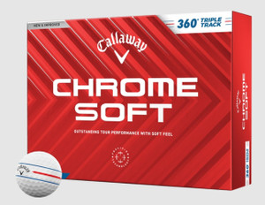 Callaway Chrome Soft Triple Track 360 Golf Balls (White, 12pk) 1dz 2024 NEW Callaway Chrome Soft Triple Track 360 Golf Balls (White, 12pk) 1dz 2024 NEW