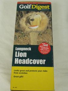 Golf Digest Long Neck Lion Headcover (Fairway Wood, tan) Golf Cover New Golf Digest Long Neck Lion Headcover (Fairway Wood, tan) Golf Cover New