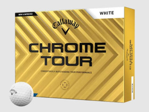 Callaway Chrome Tour Golf Balls (White, 12pk) 1dz 2024 NEW Callaway Chrome Tour Golf Balls (White, 12pk) 1dz 2024 NEW