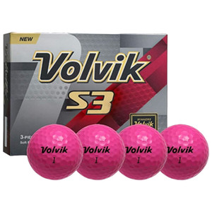 Volvik S3 Golf Balls (Pink, 12pk) 1 Dozen Urethane NEW Volvik S3 Golf Balls (Pink, 12pk) 1 Dozen Urethane NEW