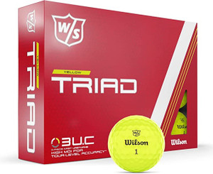 Wilson Staff Triad Golf Balls (YELLOW, 12pk) NEW Wilson Staff Triad Golf Balls (YELLOW, 12pk) NEW