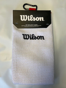 Wilson Staff Microfiber Tri-Fold Towel 2021 (White, 16" x 21") Golf NEW Wilson Staff Microfiber Tri-Fold Towel 2021 (White, 16" x 21") Golf NEW