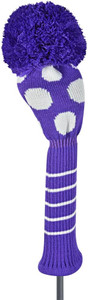 Just 4 Golf Dot Driver Headcover (Purple/White) J4G NEW Just 4 Golf Dot Driver Headcover (Purple/White) J4G NEW