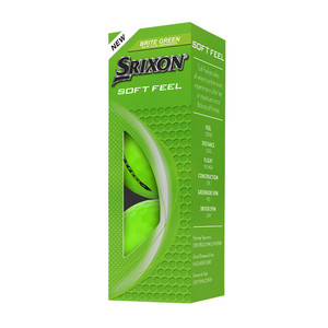 Srixon Soft Feel Golf Balls (Brite Green, 3pk) 1 Sleeve 2025 NEW Srixon Soft Feel Golf Balls (Brite Green, 3pk) 1 Sleeve 2025 NEW