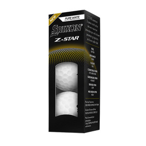 Srixon Z Star Golf Balls (Pure White, Spinskin, 3pk) 1 Sleeve 2025 NEW Srixon Z Star Golf Balls (Pure White, Spinskin, 3pk) 1 Sleeve 2025 NEW