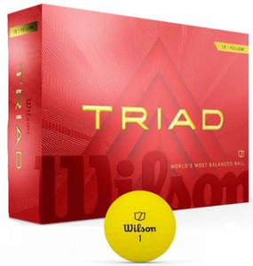 Wilson Staff Triad Golf Balls (Yellow, 12pk) 1 DZ 2025 NEW Wilson Staff Triad Golf Balls (Yellow, 12pk) 1 DZ 2025 NEW