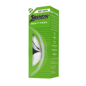 Srixon Soft Feel Golf Balls (Soft White, 3pk) 1 Sleeve 2025 New Srixon Soft Feel Golf Balls (Soft White, 3pk) 1 Sleeve 2025 New
