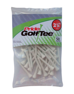 Pride Golf Tees (2 1/8", White, 50pk) 100% Solid Hardwood NEW Pride Golf Tees (2 1/8", White, 50pk) 100% Solid Hardwood NEW