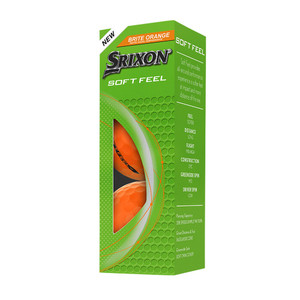 Srixon Soft Feel Golf Balls (Brite Orange, 3pk) 1 Sleeve 2025 NEW Srixon Soft Feel Golf Balls (Brite Orange, 3pk) 1 Sleeve 2025 NEW