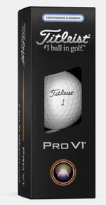 Titleist Pro V1 Performance Alignment Golf Balls (White/Blue, 3pk) 2025 NEW Titleist Pro V1 Performance Alignment Golf Balls (White/Blue, 3pk) 2025 NEW