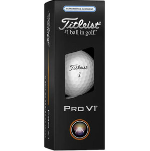 Titleist Pro V1 Performance Alignment Golf Balls (White/Blue, 3pk) 2025 NEW