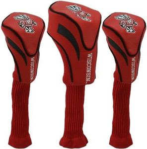 Team Golf Contour Golf Club Headcovers 3pk (Wisconsin Badgers) NCAA NEW