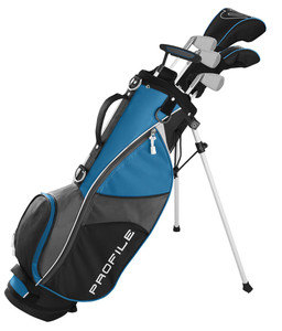 Wilson Profile JGI Junior Complete Set (7pc, Lrg, Blue CARRY BAG) NEW Wilson Profile JGI Junior Complete Set (7pc, Lrg, Blue CARRY BAG) NEW