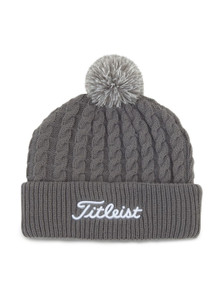 Titleist Cable Knit Pom Pom Beanie (One Size) Golf Hat 2021 NEW Titleist Cable Knit Pom Pom Beanie (One Size) Golf Hat 2021 NEW
