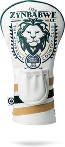 Pins & Aces Zynbabwe Country Club Driver Headcover (White) Golf 2025 NEW Pins & Aces Zynbabwe Country Club Driver Headcover (White) Golf 2025 NEW