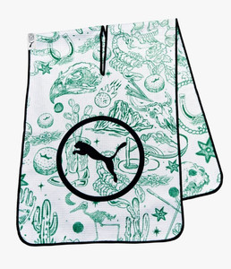 Puma Desert Tour Microfiber Golf Towel (White Glow, Archive Green, 39"x 14") NEW Puma Desert Tour Microfiber Golf Towel (White Glow, Archive Green, 39"x 14") NEW