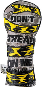 Pins & Aces Don't Tread On Me 2.0 Driver Headcover (Grey/Yellow) Golf 2025 NEW Pins & Aces Don't Tread On Me 2.0 Driver Headcover (Grey/Yellow) Golf 2025 NEW