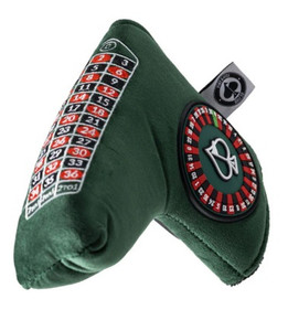 Pins & Aces Roulette Blade Putter Headcover (Green) Golf 2025 NEW Pins & Aces Roulette Blade Putter Headcover (Green) Golf 2025 NEW