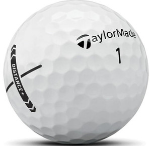 Taylor Made Distance+ Golf Balls (White, 3pk) 1 Sleeve 2025 NEW
