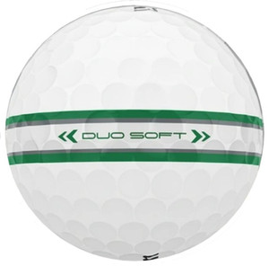 Wilson Staff Duo Soft TRK360 Golf Balls (White/Green, 3pk) 1 Sleeve 2025 NEW