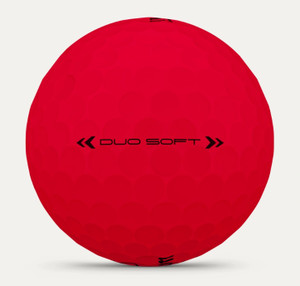 Wilson Staff Duo Soft Golf Balls (Red, 3pk) 1 Sleeve 2025 NEW