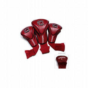 Team Golf Contour Golf Club Headcovers 3pk (USC Gamecocks, Garnet) NCAA NEW