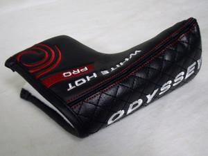 Odyssey White Hot Pro Putter Headcover (Black/White, BLADE) Golf Club Cover NEW