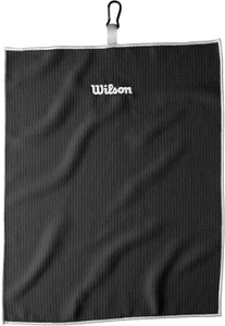 Wilson Staff Microfiber Tri-fold Towel 2022 (Black, 16" x 21") Golf NEW